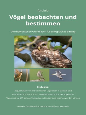 cover image of Vögel beobachten und bestimmen